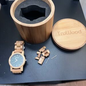 Women’s TruWood Stark Bamboo Watch in Natural with Black Dial. Sold out!